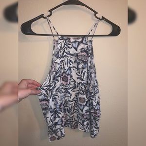 H&M Small Floral Spaghetti Strapped Flowy Tank